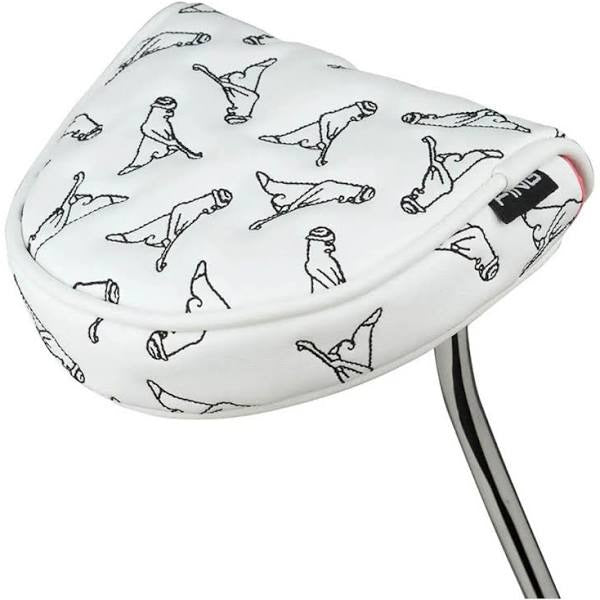 Ping Headcover Putter Mr Ping Blossom Mallet Putter white - Golf ProShop Demo