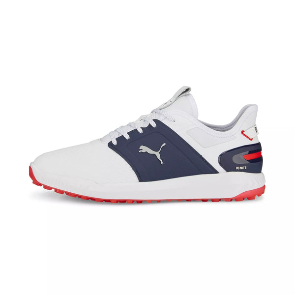 Puma 2023 Chaussures de Golf Ignite Elevate Blanc Bleu –