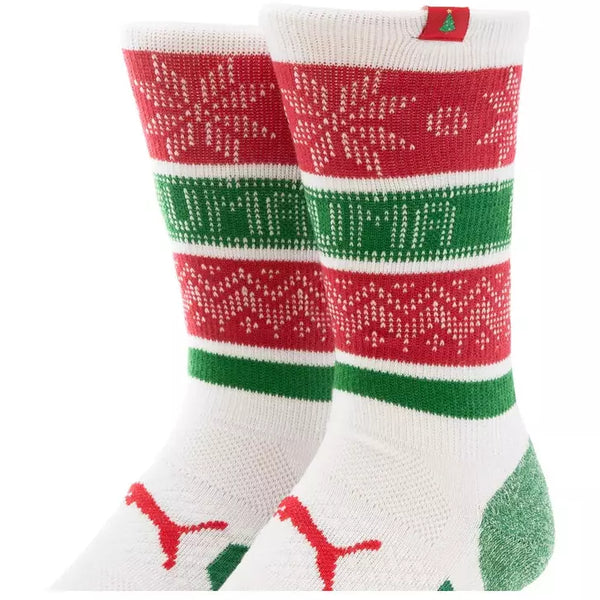 PUMA Chaussettes Golf Holiday Crew Bright White Ski Patrol Lady Chaussures homme puma