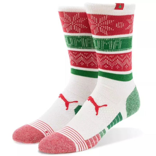 PUMA Chaussettes Golf Holiday Crew Bright White Ski Patrol Lady Chaussures homme puma