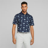 Puma Polo MIRAGE NAVY Polos homme Puma