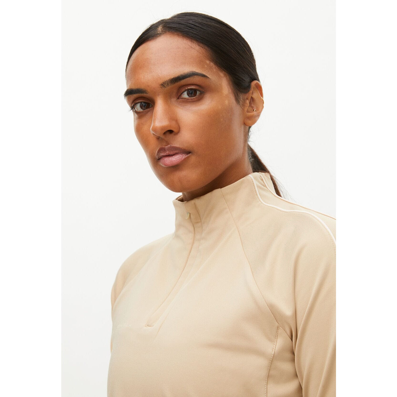 Röhnisch Serena sweat half zip, Safari