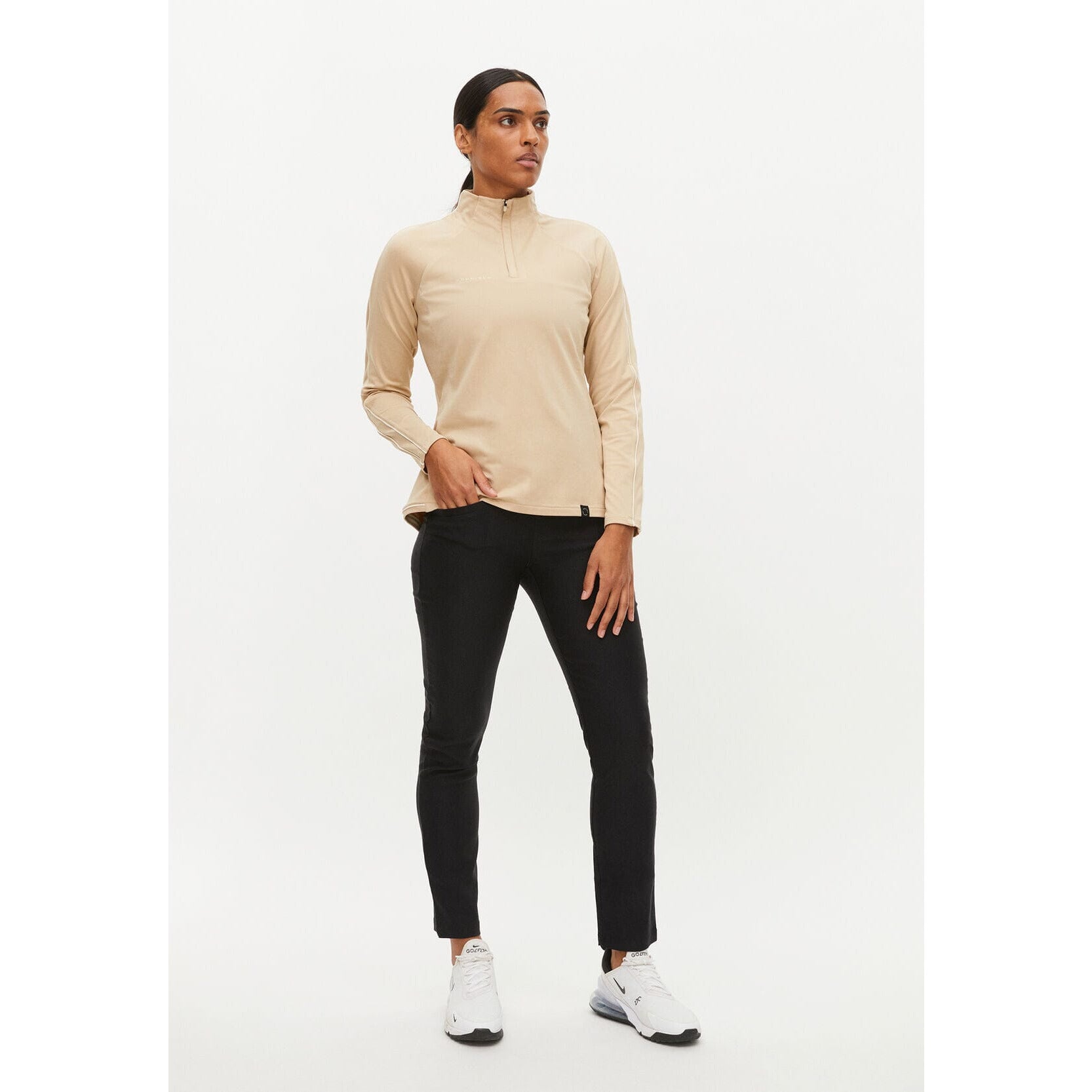 Röhnisch Serena sweat half zip, Safari