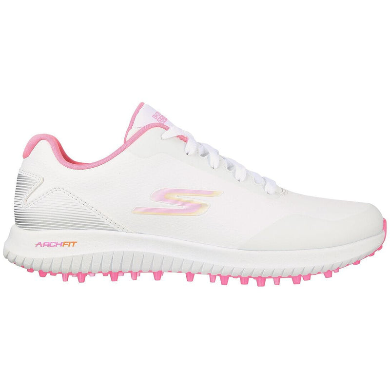 Skechers Chaussure de Golf Femme GoGolf Max 2 Blanc Rose Chaussures femme Skechers