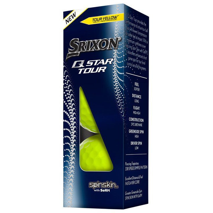 Srixon Balles Q-Star Tour3 yellow (Boite de 1 douzaine) Balles Srixon