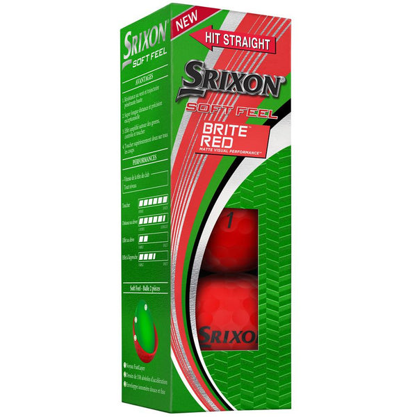Srixon Balles soft feel Rouge (1 pack de 3 douzaines) - Golf ProShop Demo
