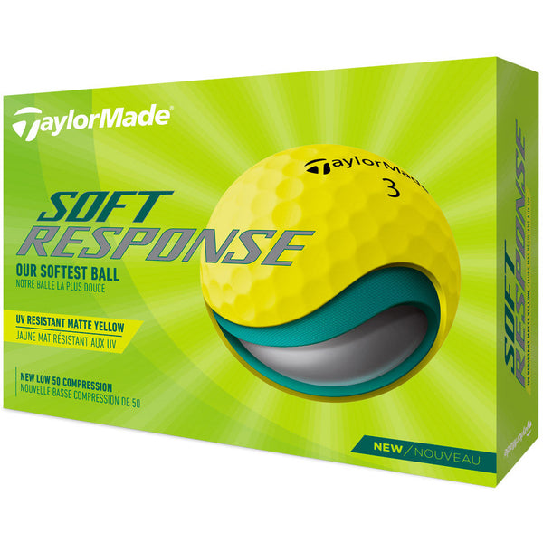 TaylorMade Balles Soft Response Jaune 2022 (boite de 12) - Golf ProShop Demo