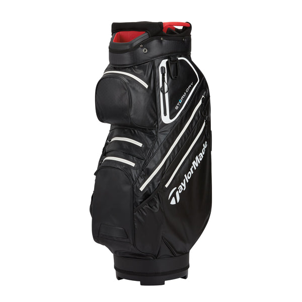 TaylorMade sac à chariot Storm dry Waterproof 2023 Black White Red Sacs chariot TaylorMade