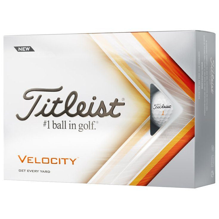 Titleist Balles Velocity Blanche 2022 (boites de 12 balles) avec prix dégressif Balles Titleist