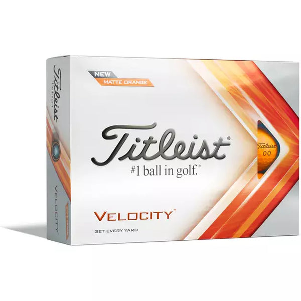 Titleist Balles Velocity Orange 2022 (boites de 12 balles) Balles Titleist