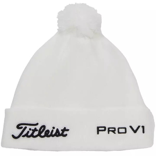 TITLEIST BONNET POMPOM WHITE Titleist