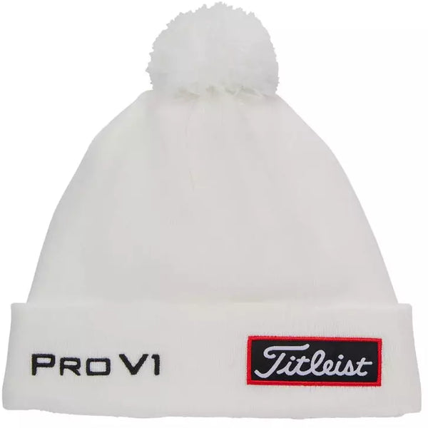 TITLEIST BONNET POMPOM WHITE Titleist