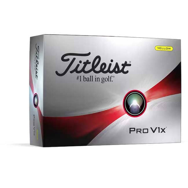 Titleist PRO V1X Jaune 2023 (boite de 12) Balles Titleist