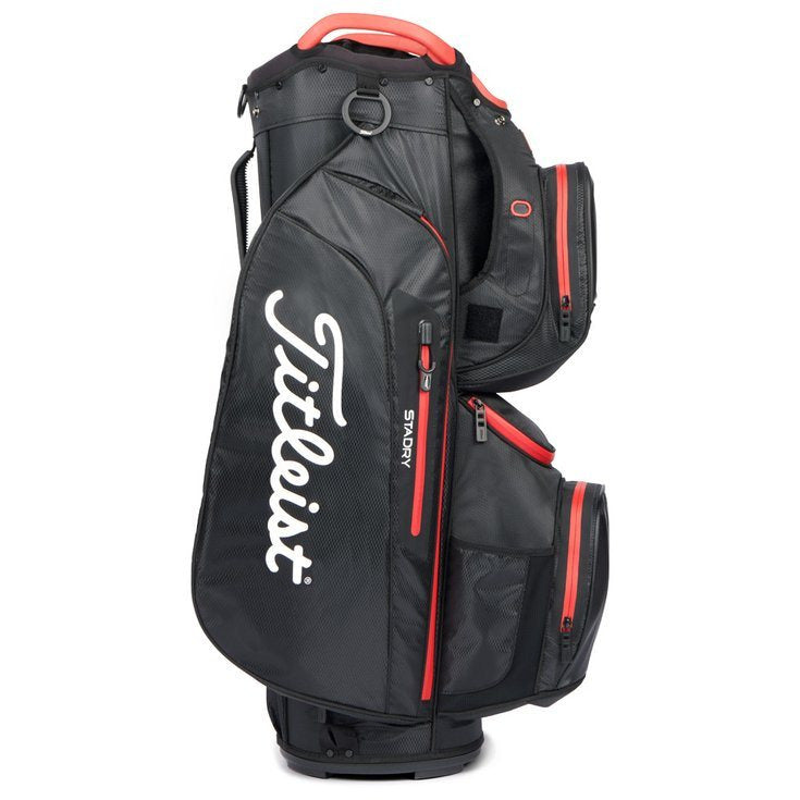Titleist Sac cHARIOT cart 15 Stadry Noir Rouge Sacs chariot Titleist