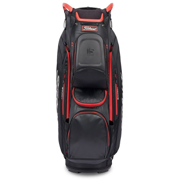 Titleist Sac cHARIOT cart 15 Stadry Noir Rouge Sacs chariot Titleist