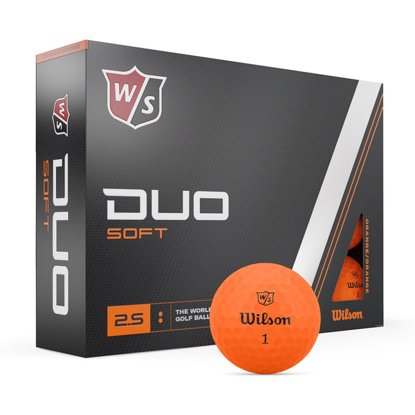 Wilson Balles 2023 Nouvelle Duo Soft Orange (boite de 12) avec prix dégressif Balles Wilson