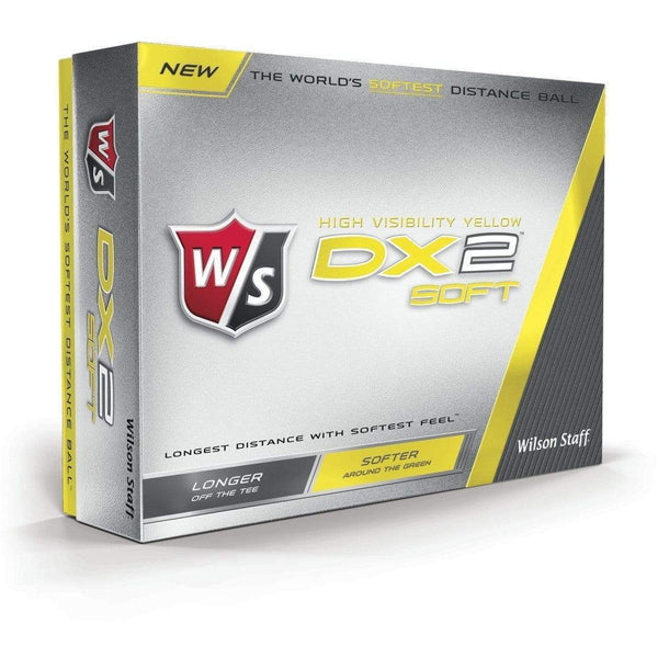 Wilson DX2 Soft jaune (boite de 12) - Golf ProShop Demo